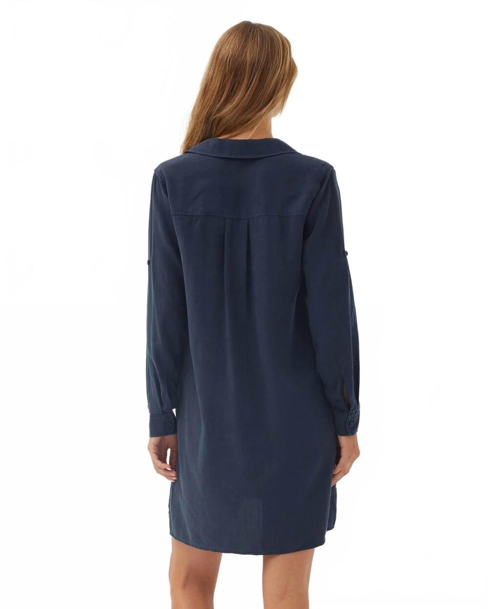 NEW BELLA DAHL long sleeve a-line dress in endless sea - Picture 4 of 4
